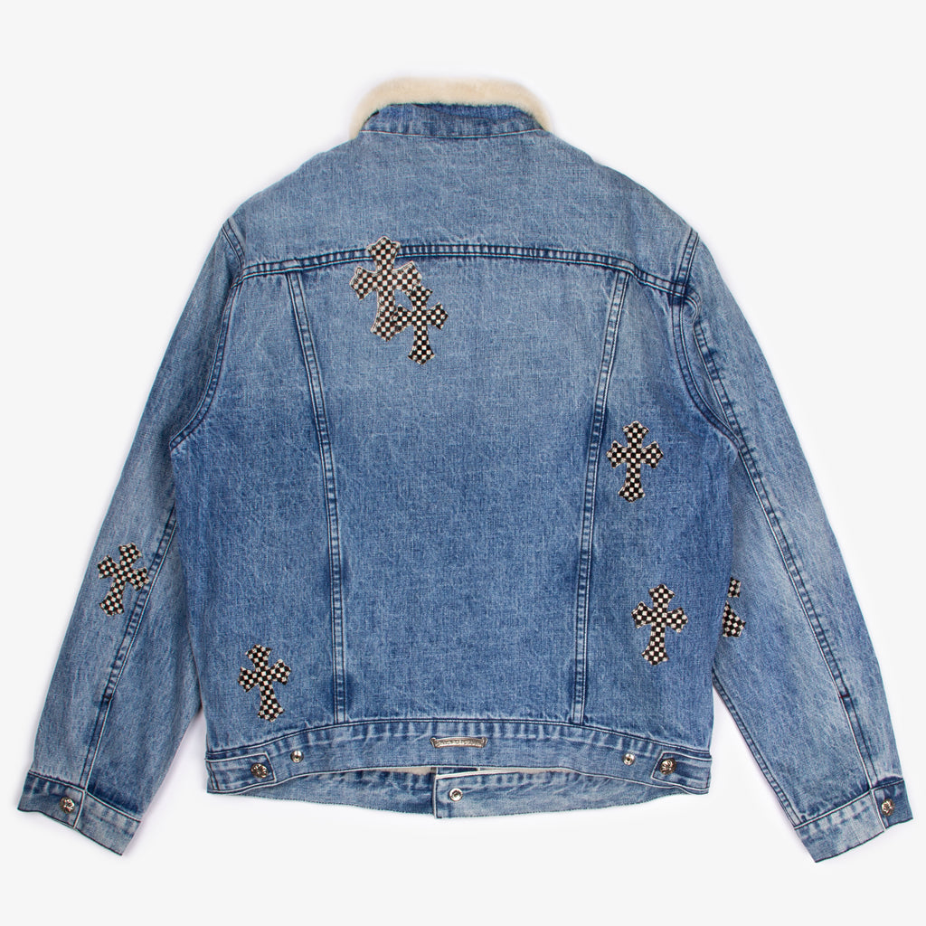 SHEARLING LINED CROSS PATCH TRUCKER JACKET (1/1)