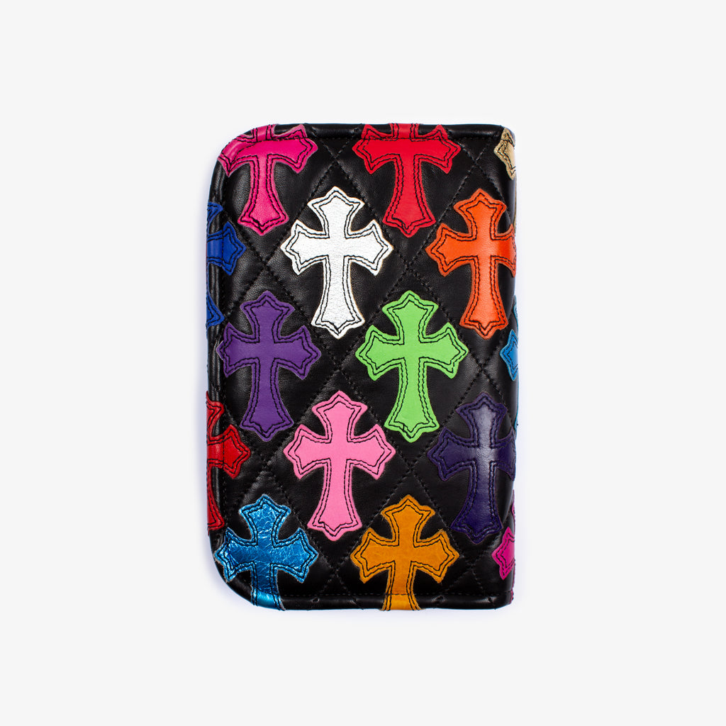 MULTI CROSS PATCH ZIP WALLET