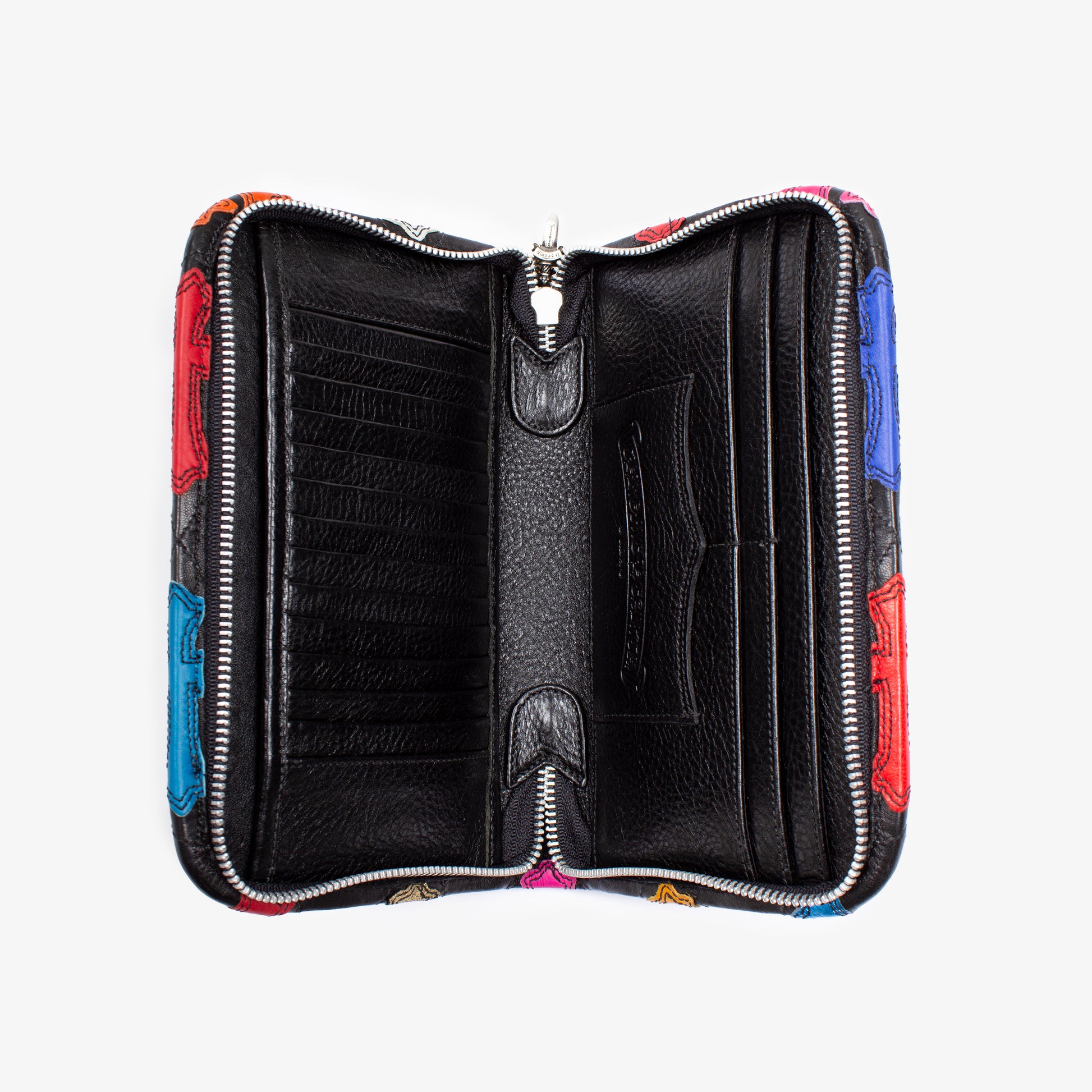 MULTI CROSS PATCH ZIP WALLET