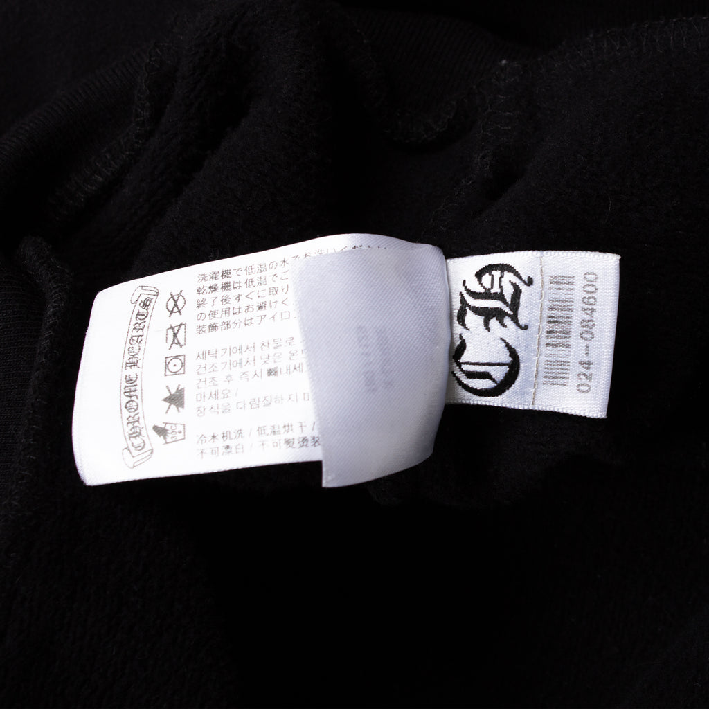 BALCK T BAR ZIP UP HOODIE