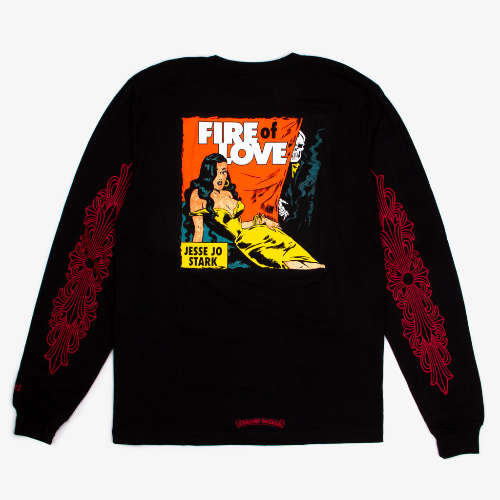 DEADLY DOLL FIRE OF LOVE LS TEE