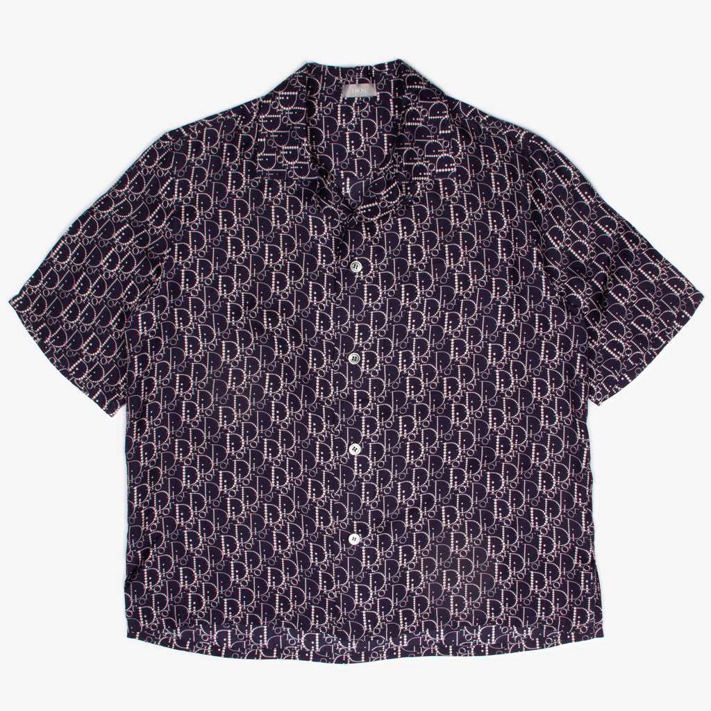 OBLIQUE MONOGRAM BUTTON UP SHIRT