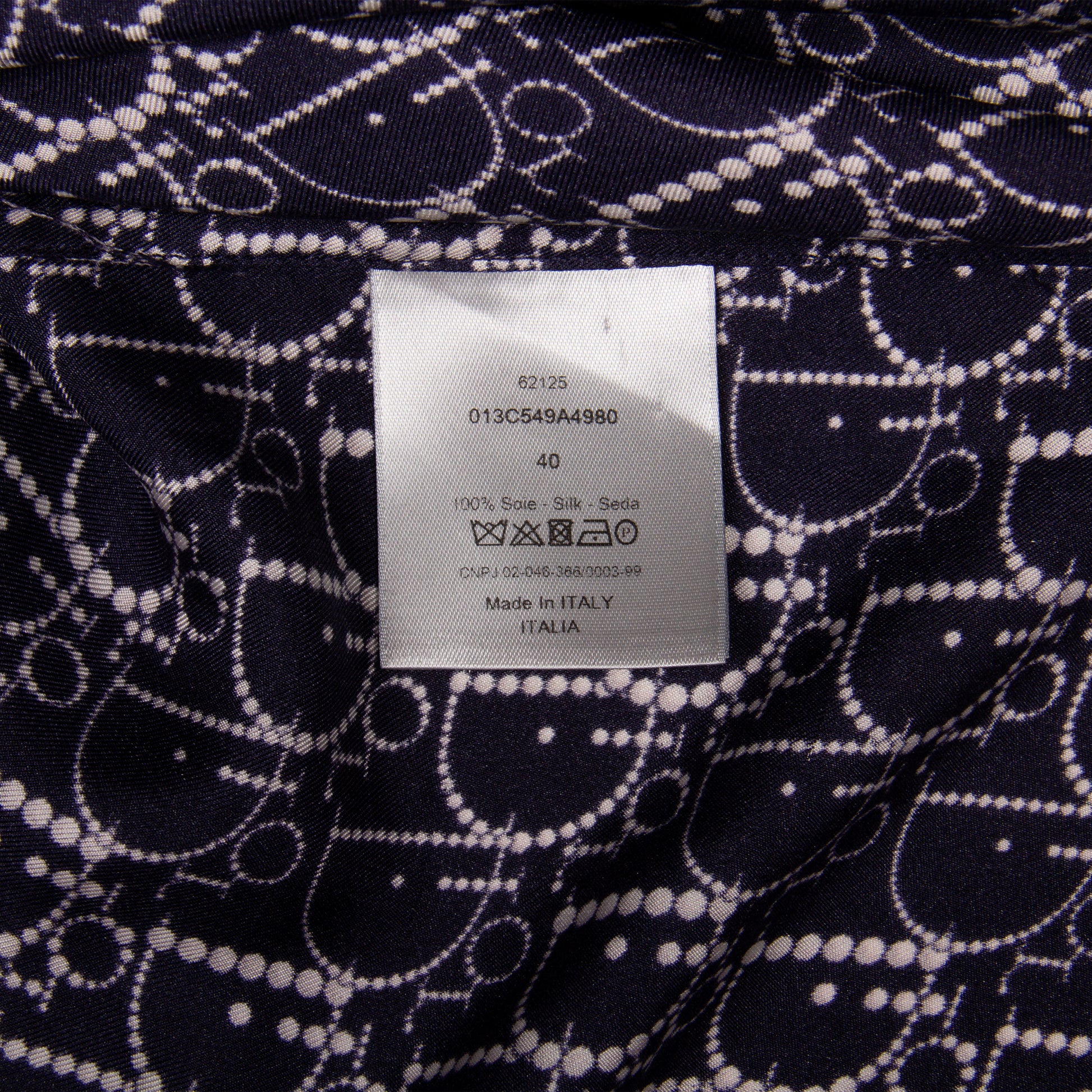 OBLIQUE MONOGRAM BUTTON UP SHIRT