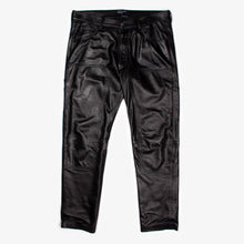 Load image into Gallery viewer, BLACK DOUBLE KNEE LEATHER CARPENTER PANT