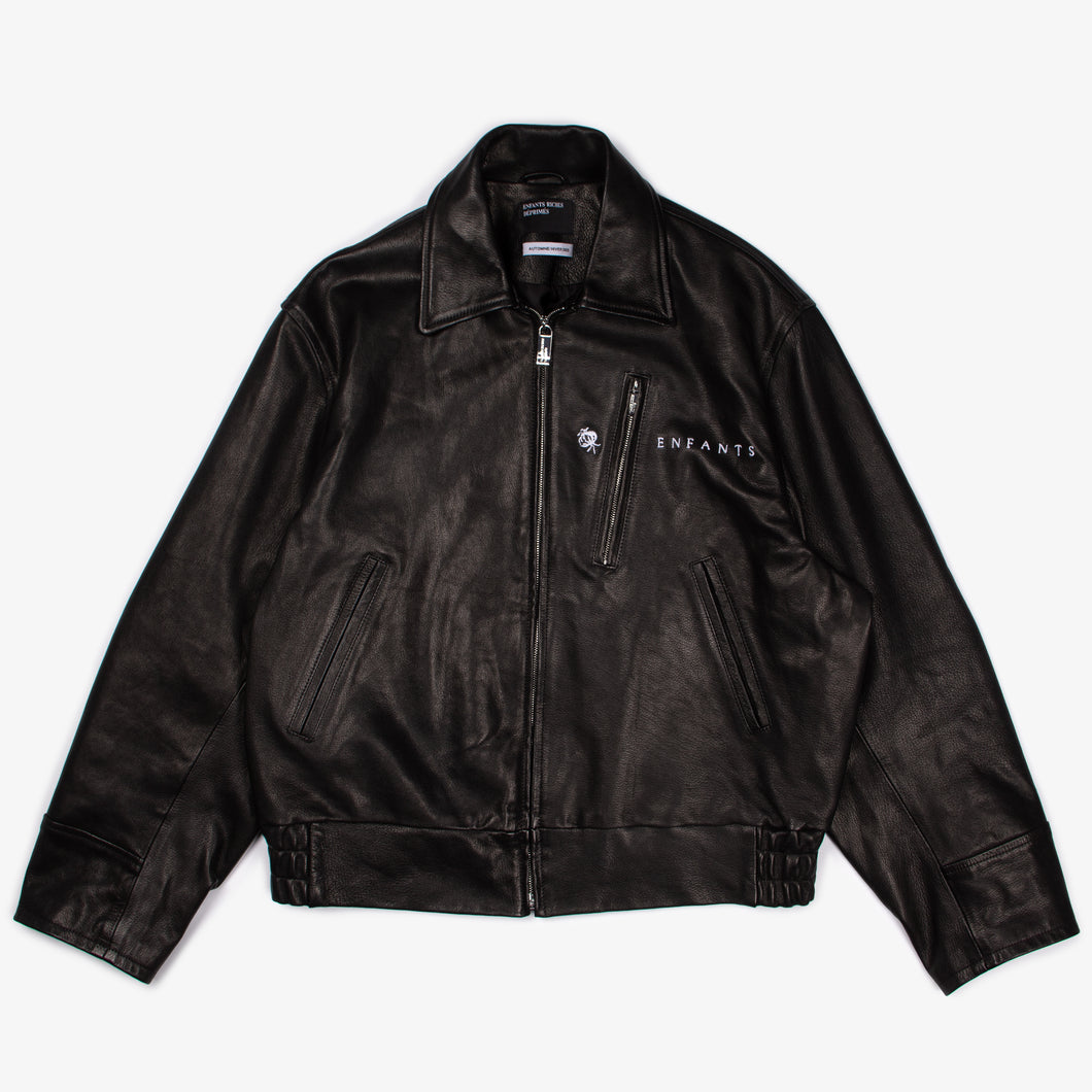 AW23 OPIUM EMBROIDERED LEATHER JACKET