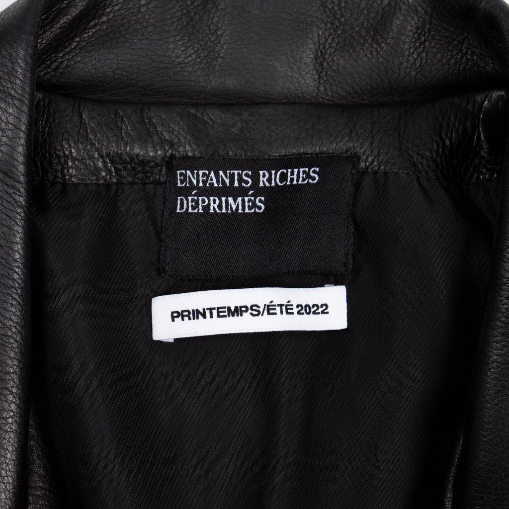 SS22 CHESS BOARD LEATHER JACKET 1/1