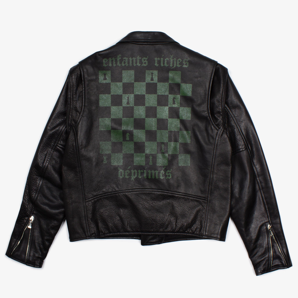 SS22 CHESS BOARD LEATHER JACKET 1/1