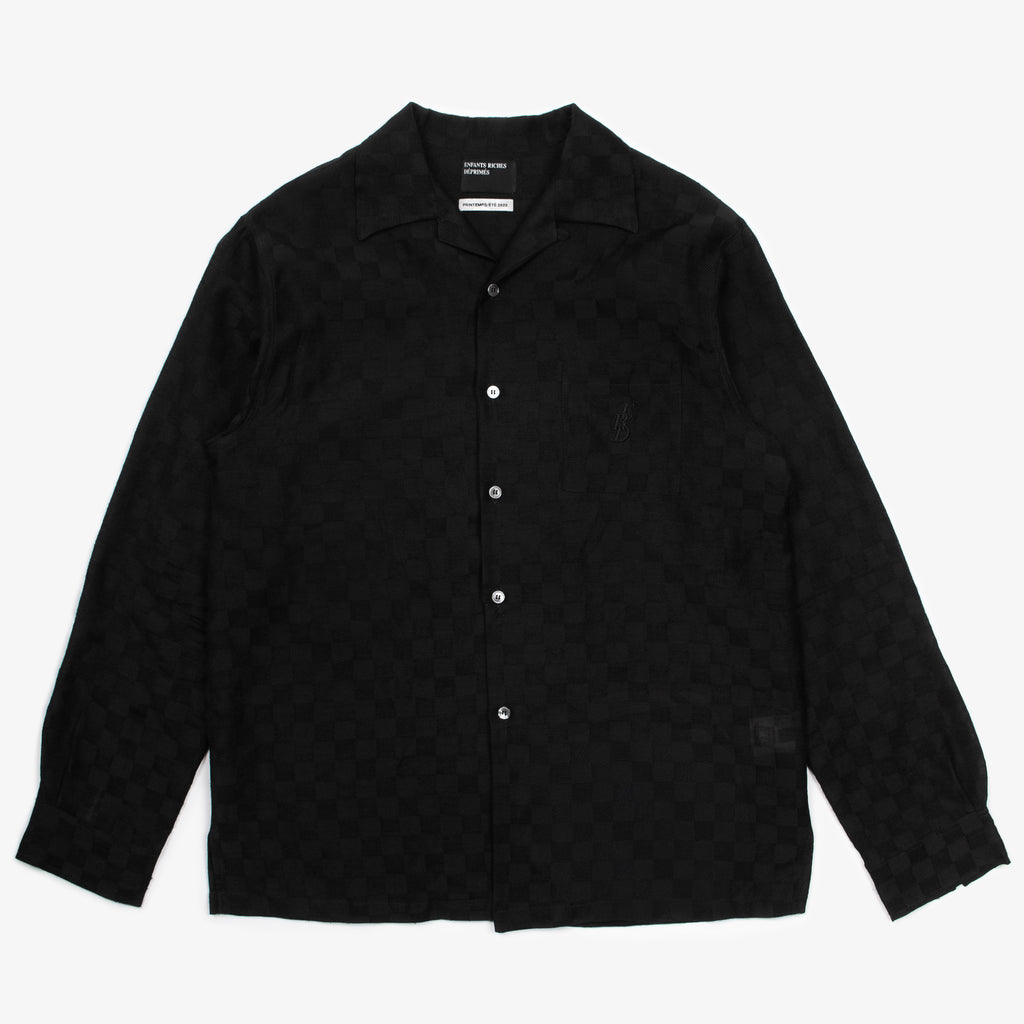 SS 23 SILK CHECKERED BUTTON UP
