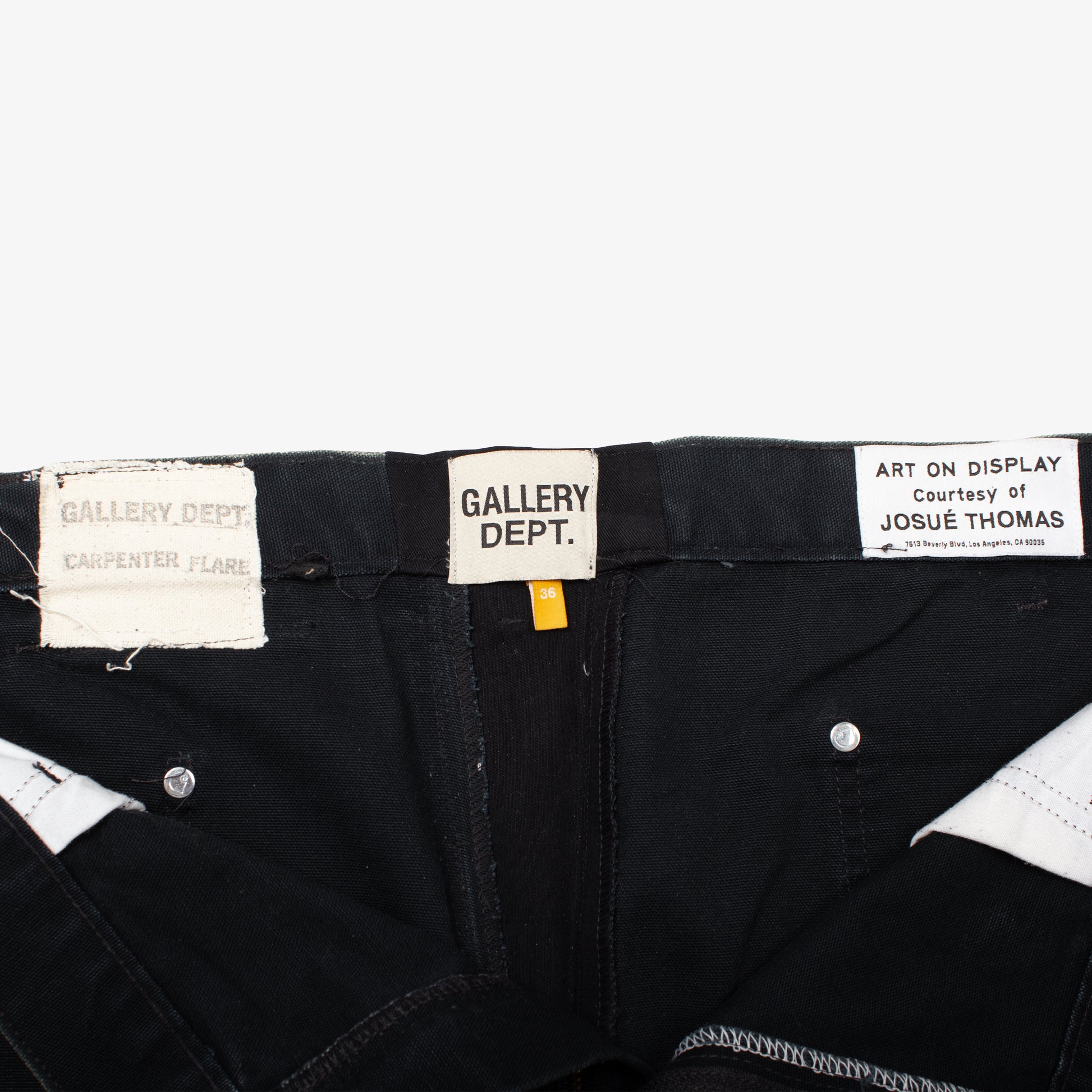 BLACK FLARED CARPENTER