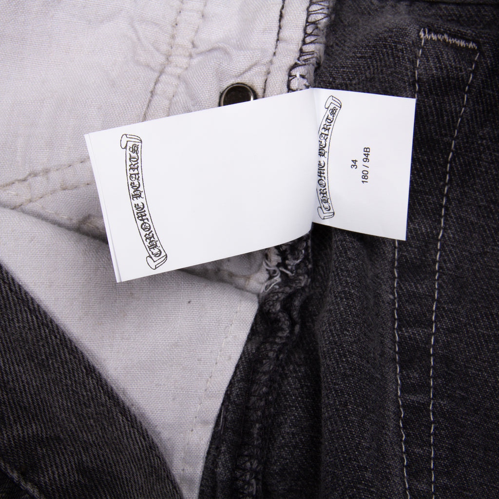 GOLD CROSS PATCH DENIM