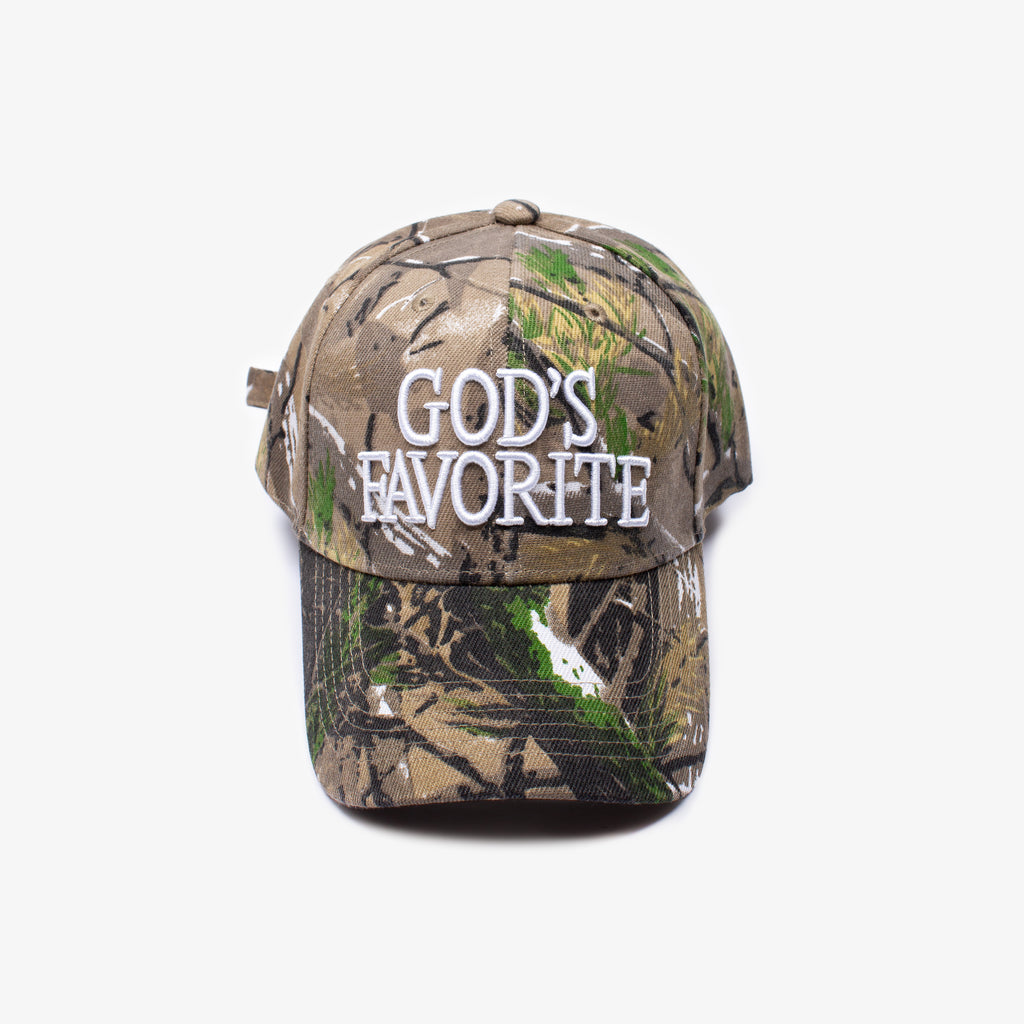 GOD'S FAVORITE TREE CAMO HAT