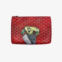 Load image into Gallery viewer, RED SENNA ZIP CLUTCH MM SERVICED BY E