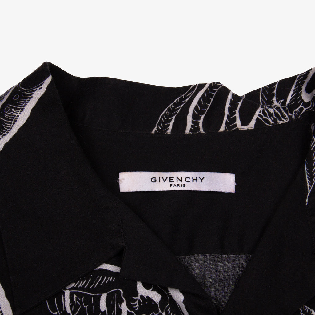 DRAGON GRAPHIC CAMP COLLAR SHIRT