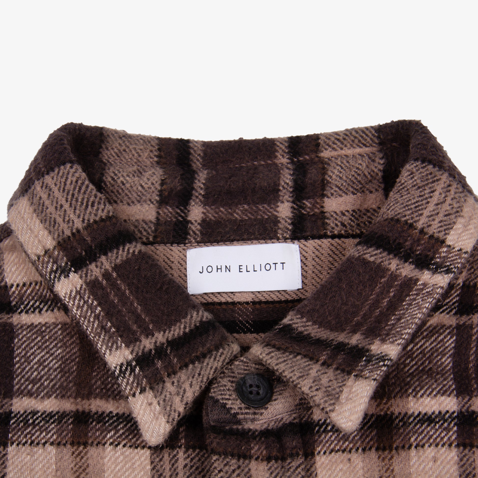 BROWN RAW HEM FLANNEL | 4