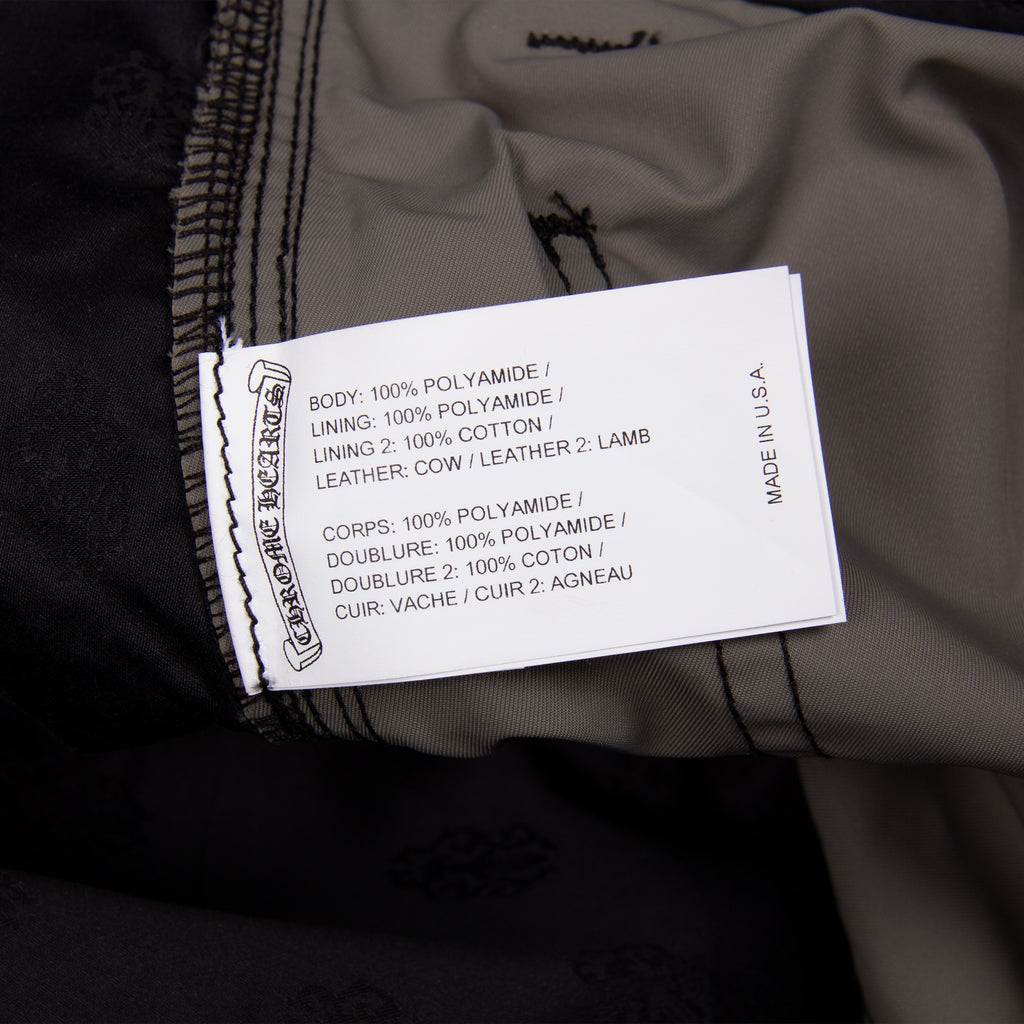 LEATHER KNEE CROSS PATCH CARPENTER PANT