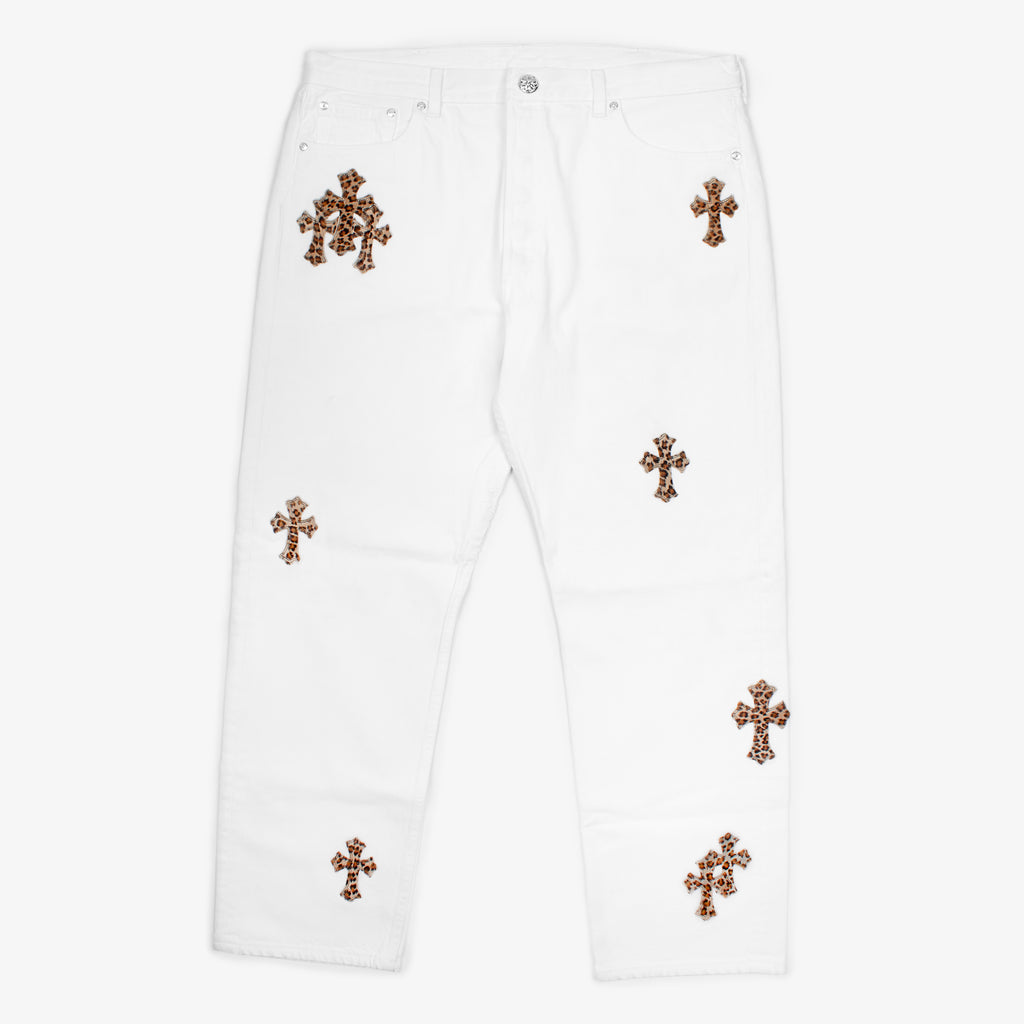 LEOPARD CROSS PATCH DENIM
