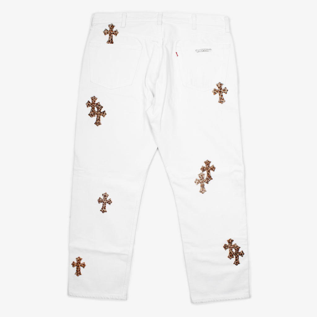 LEOPARD CROSS PATCH DENIM