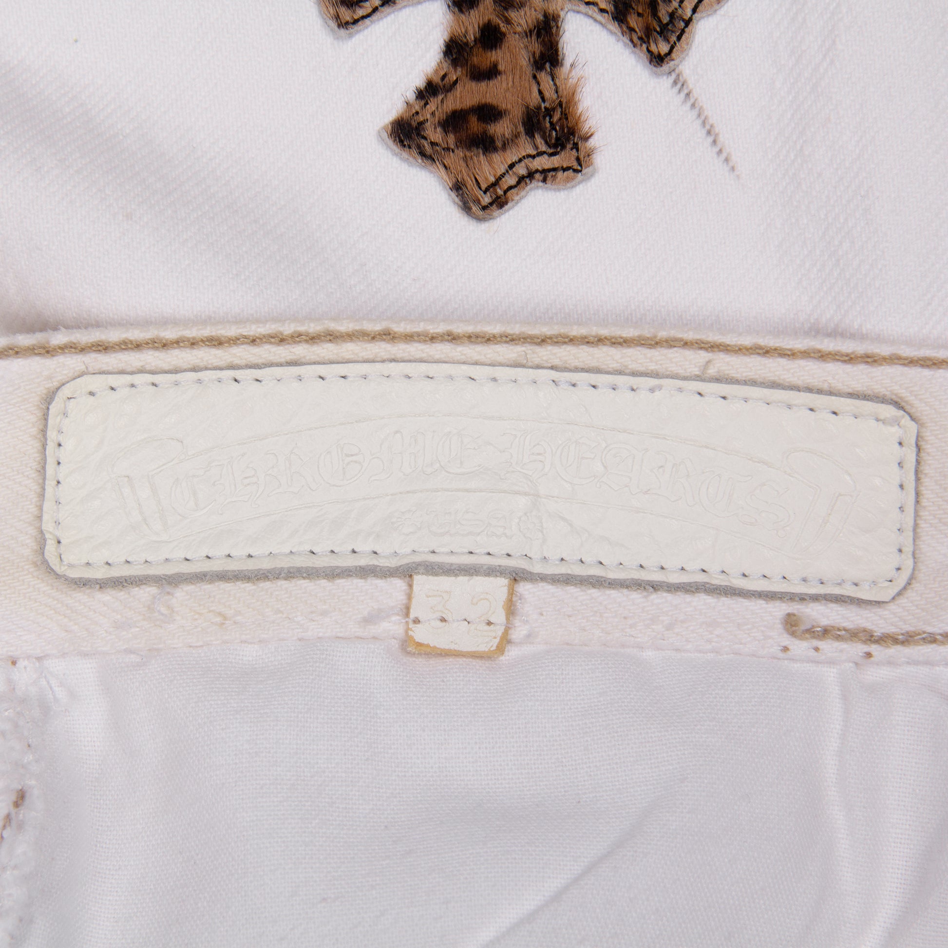 CLASSIC LEOPARD CROSS PATCH DENIM