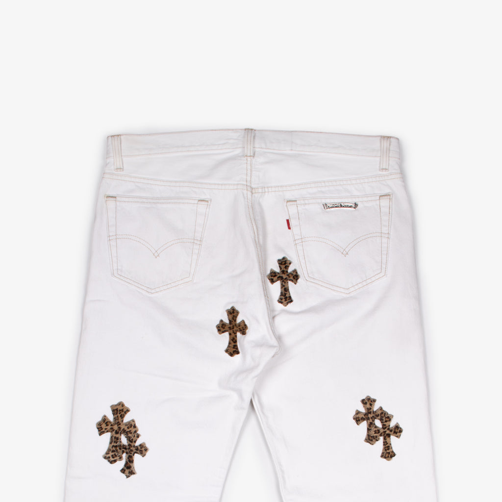 CLASSIC LEOPARD CROSS PATCH DENIM