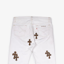 Load image into Gallery viewer, CLASSIC LEOPARD CROSS PATCH DENIM