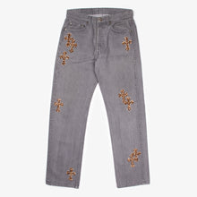 Load image into Gallery viewer, LEOPARD CROSS PATCH DENIM