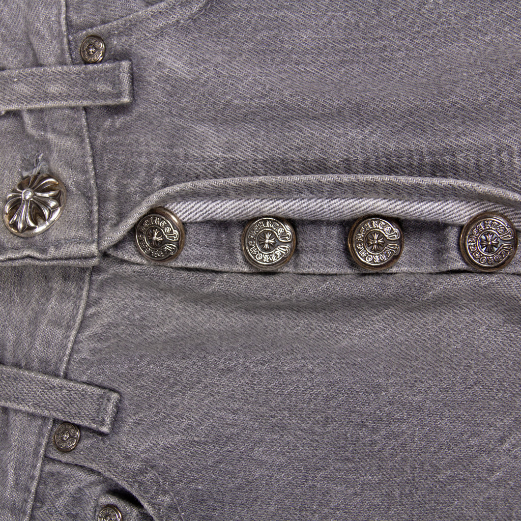 LEOPARD CROSS PATCH DENIM