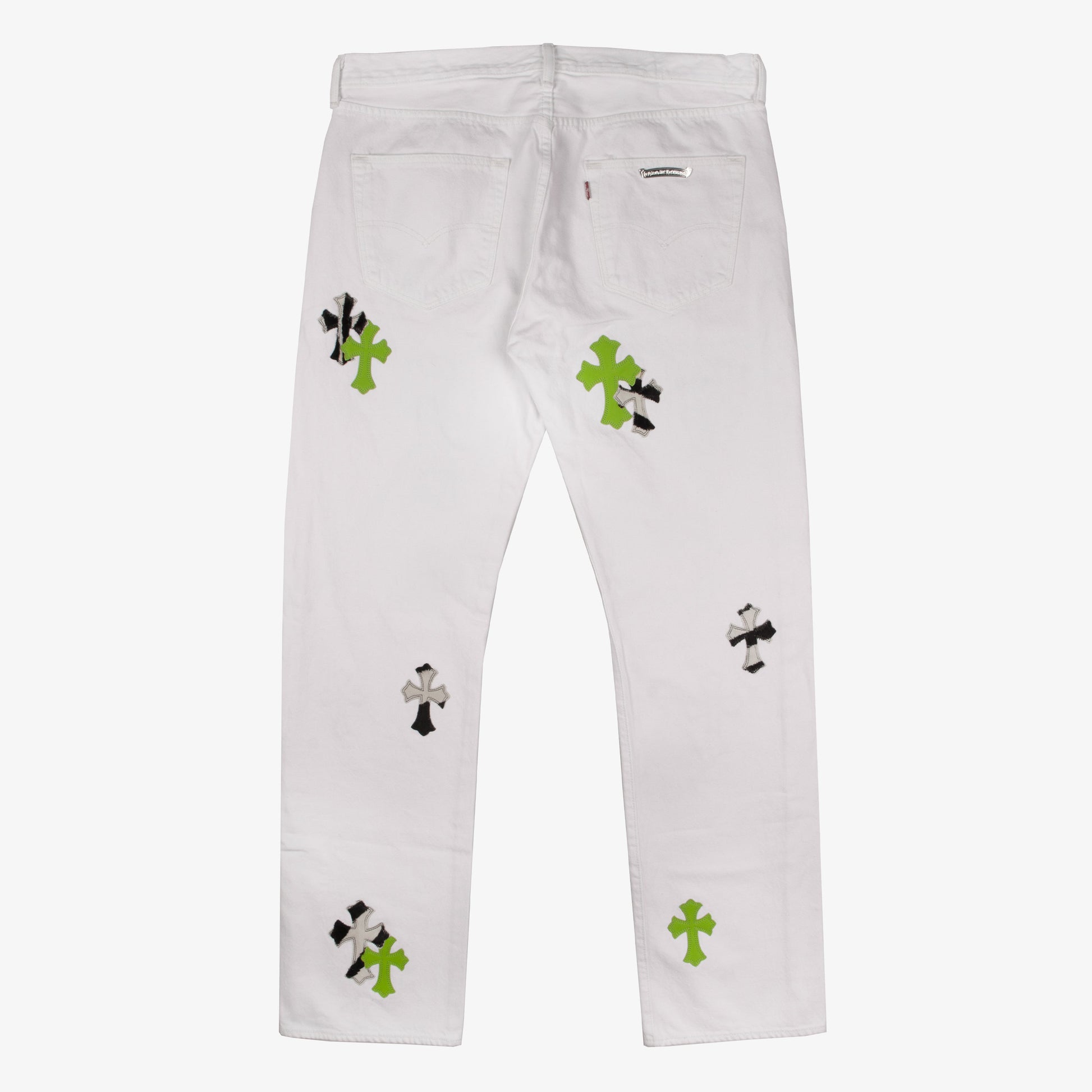 LONDON EXCLUSIVE MIXED CROSS PATCH DENIM