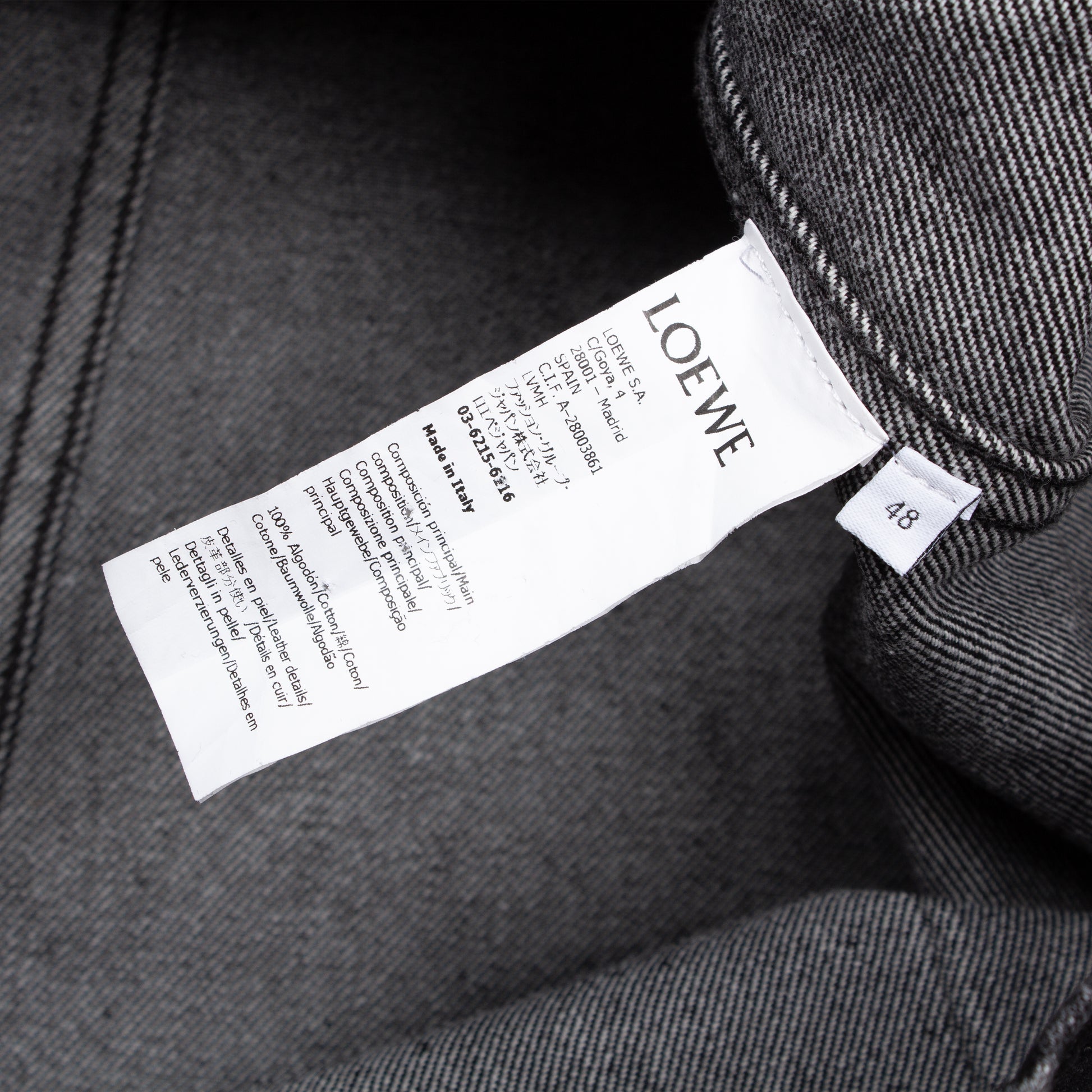 WASHED BLACK WORK JACKET