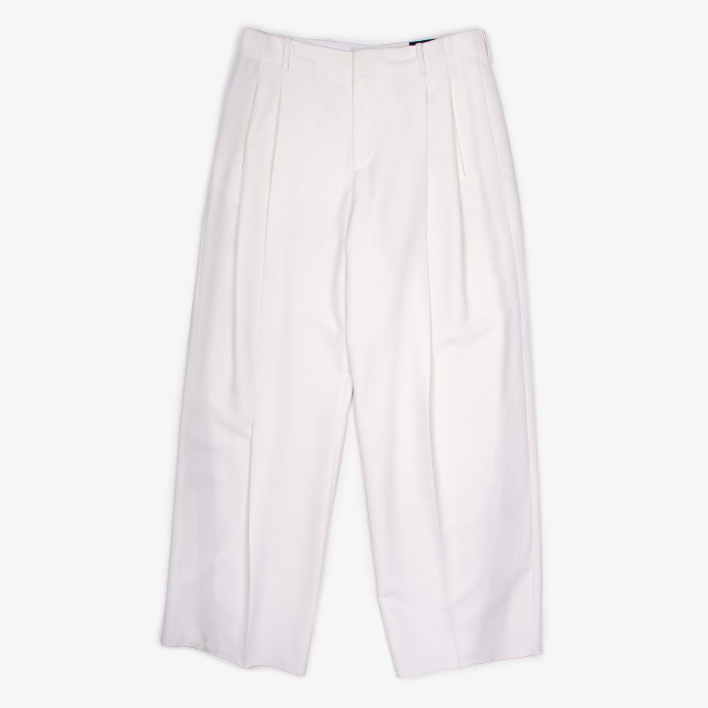 WHITE WIDE LEG TROUSER