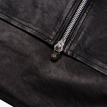 Load image into Gallery viewer, LEATHER DOUBLE ZIP SHIRT