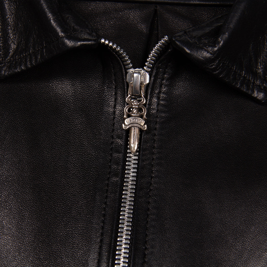 LEATHER DOUBLE ZIP SHIRT