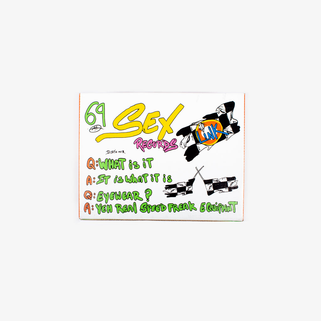 BLUE ULIE’N MATTY BOY SUNGLASSES AND MODEL CAR