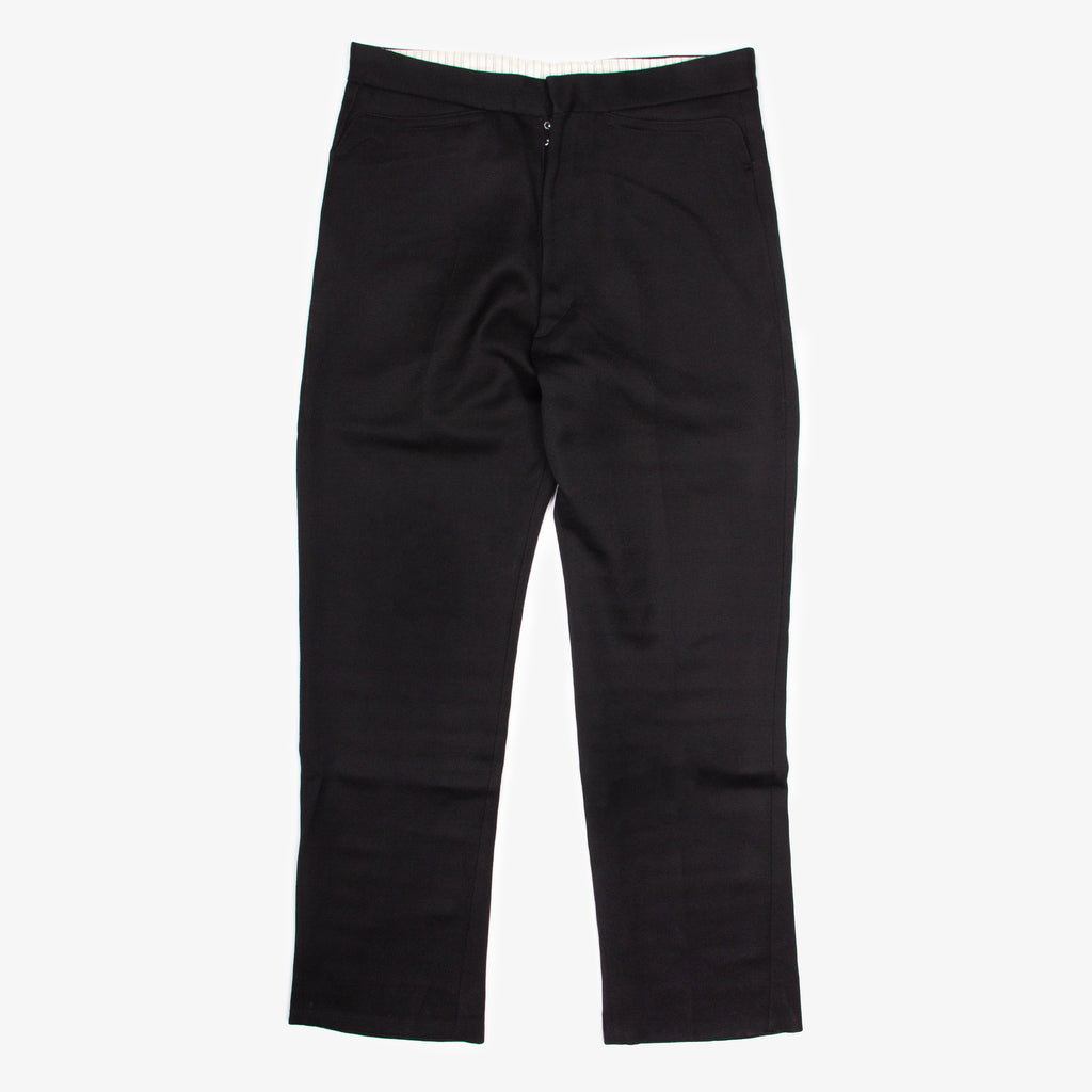 BLACK WOOL TROUSER | 52