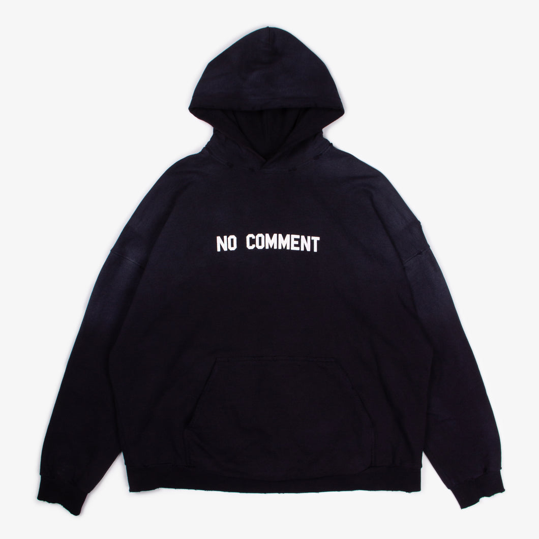 DISTRESSED NO COMMENT HOODIE | 2