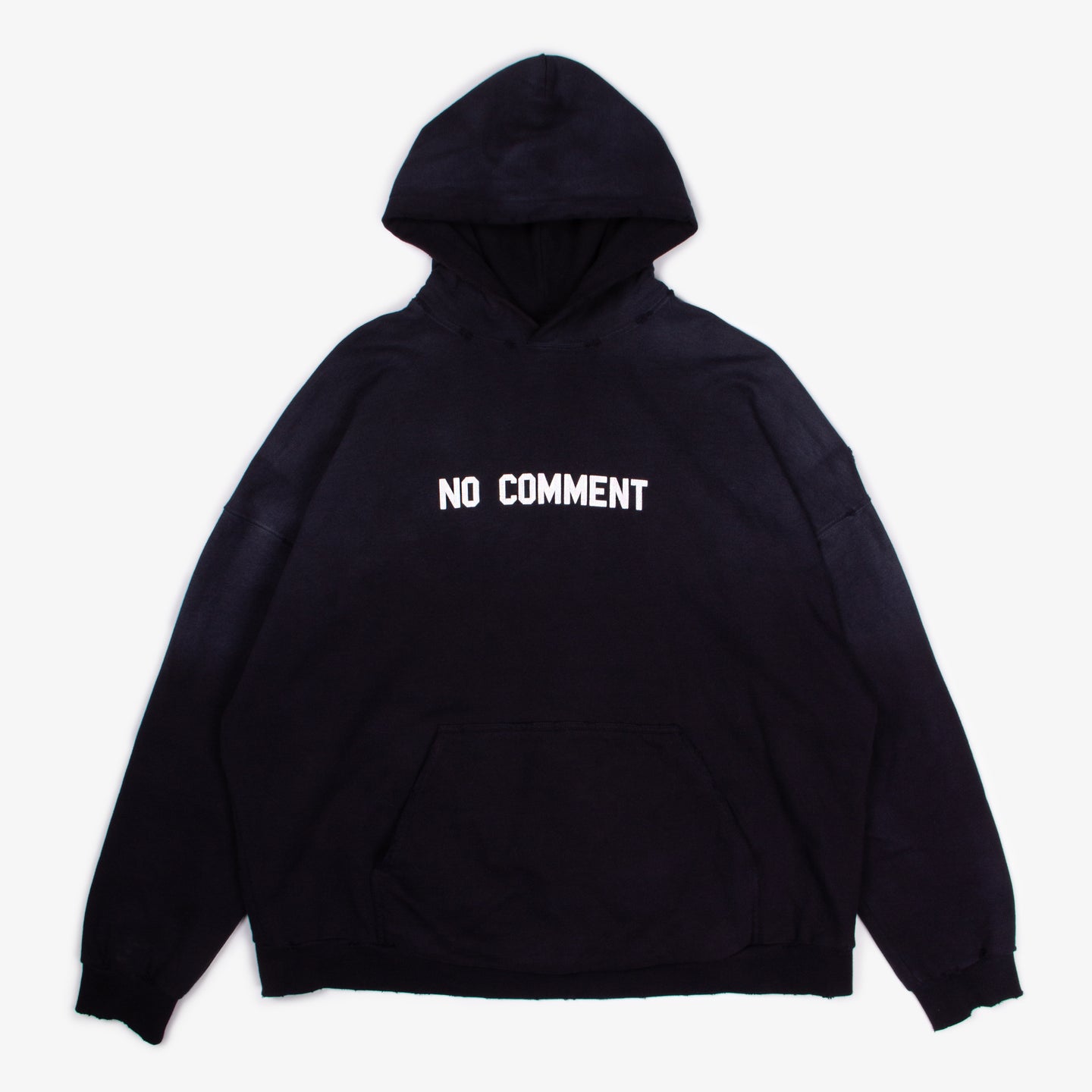 DISTRESSED NO COMMENT HOODIE | 2