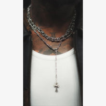 Load image into Gallery viewer, TINY E AND CROSS ROSARY