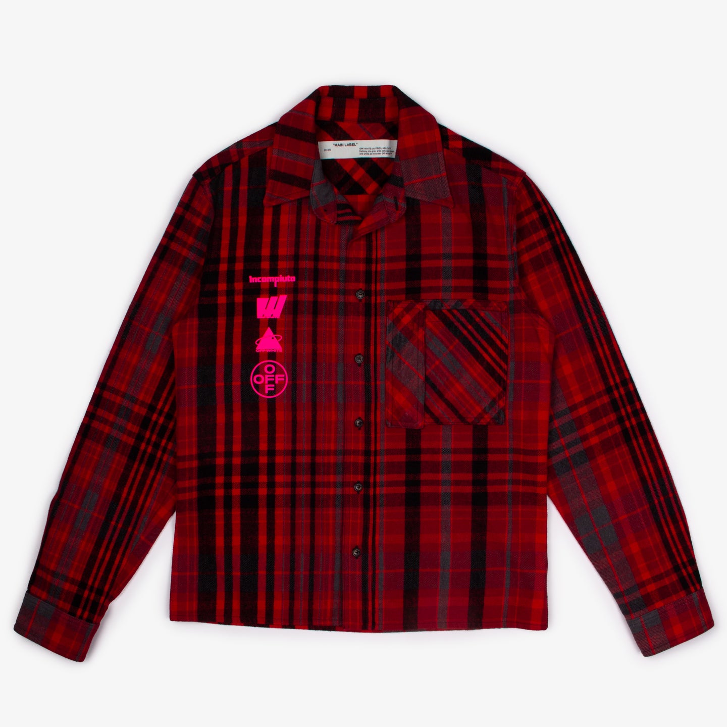 RED SIDE POCKET FLANNEL