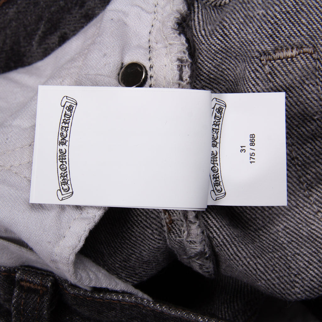 MIXED PURPLE CROSS PATCH STENCIL DENIM