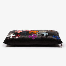 Load image into Gallery viewer, MULTI CROSS PATCH LEATHER PILLOW