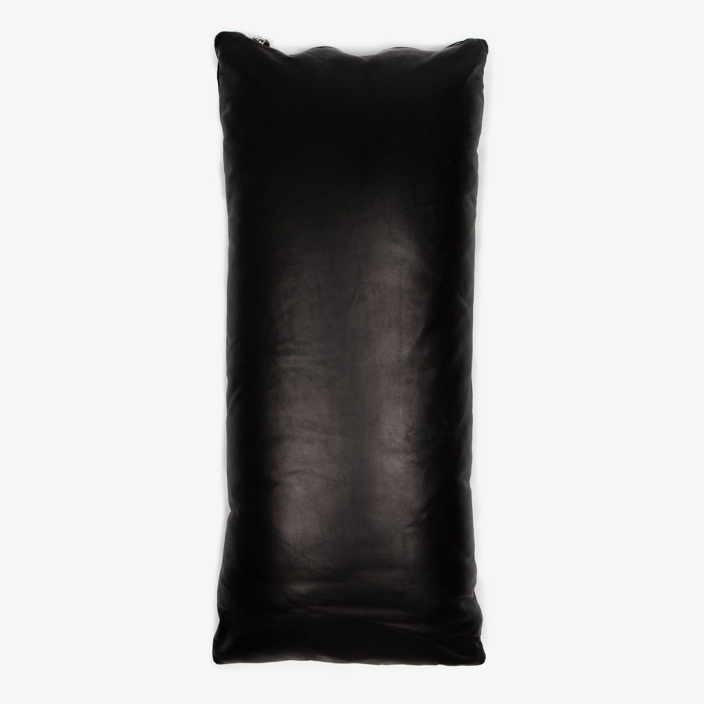 MULTI CROSS PATCH LEATHER PILLOW