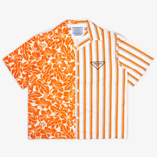 Load image into Gallery viewer, ORANGE DOUBLE MATCH SHORT SLEEVE BUTTON UP