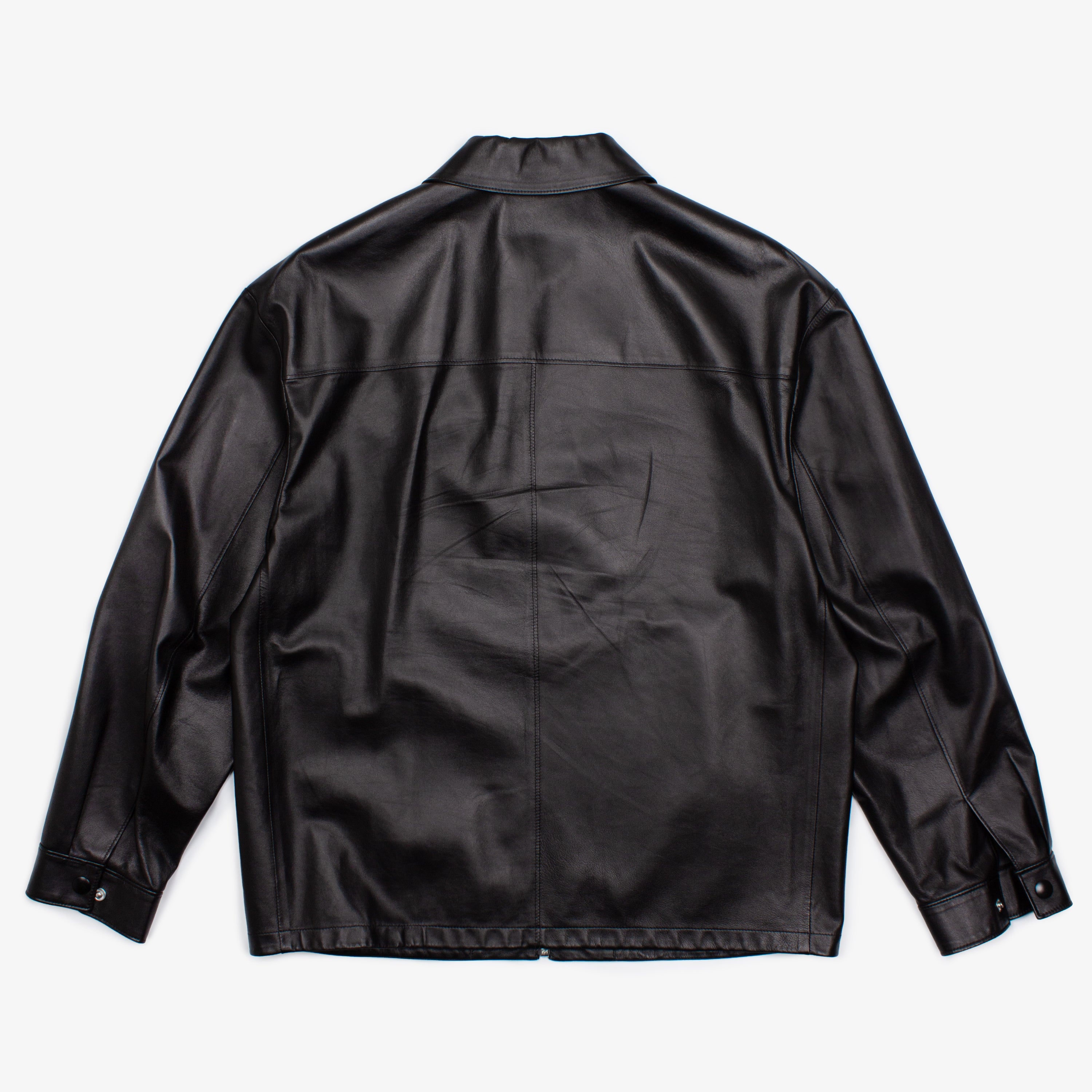 LEATHER ZIP UP JACKET | 46