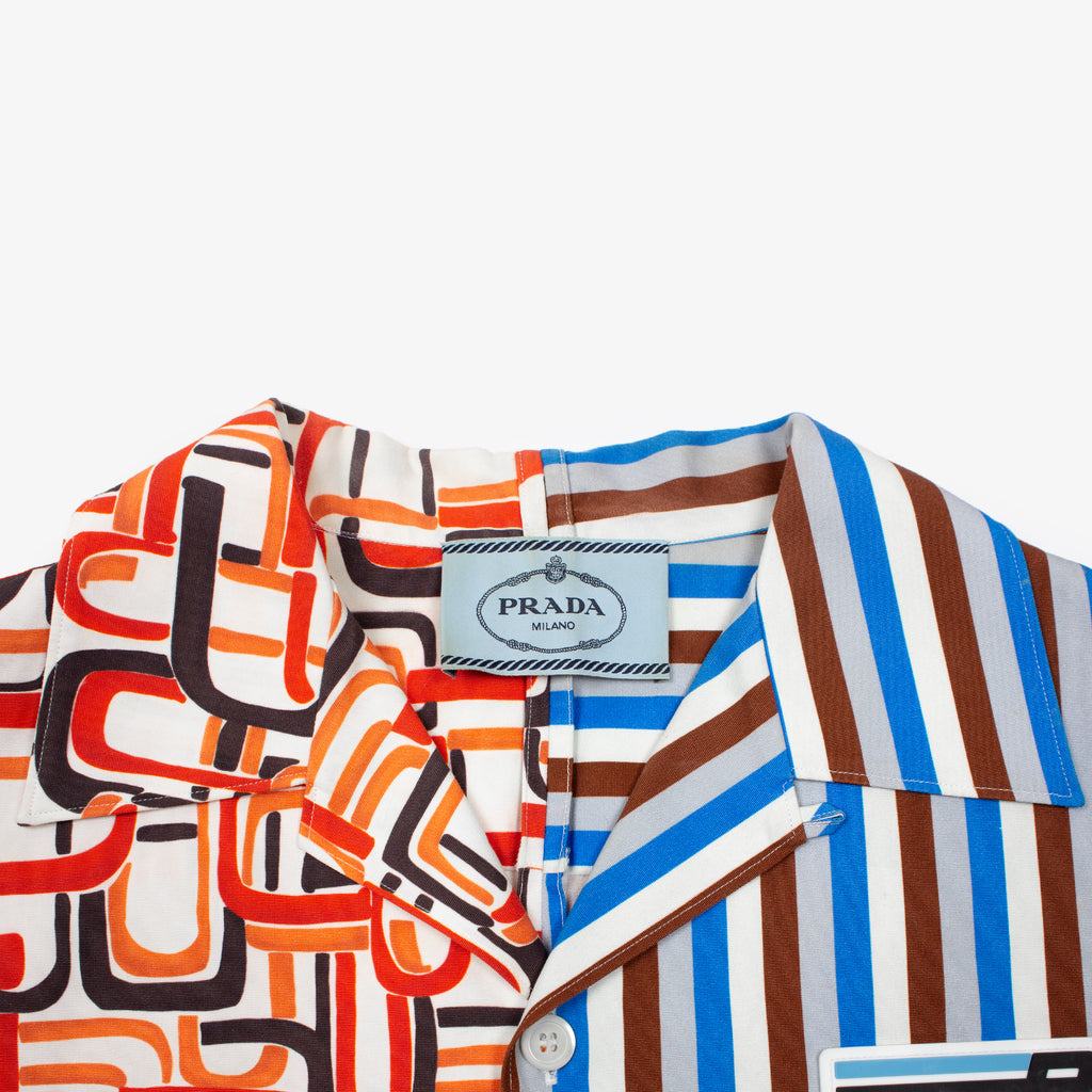 DOUBLE MATCH HORT SLEEVE BUTTON UP