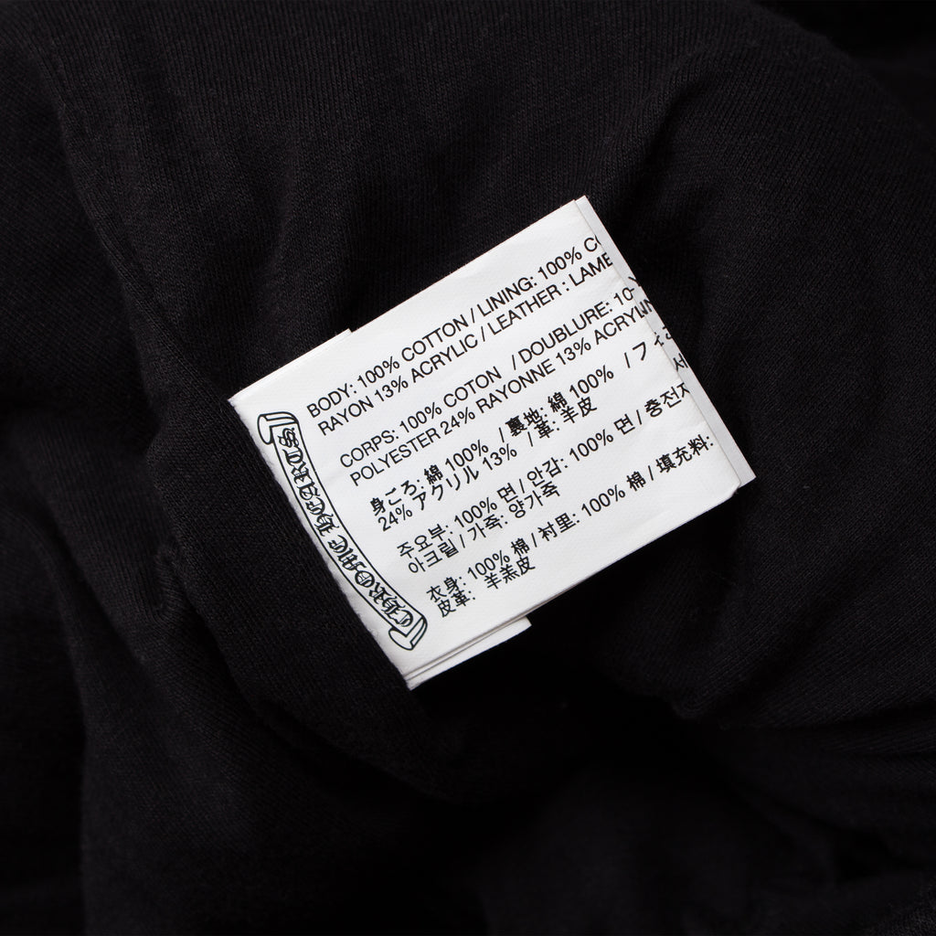 QUILTED LEATHER PATCH SWEATPANT
