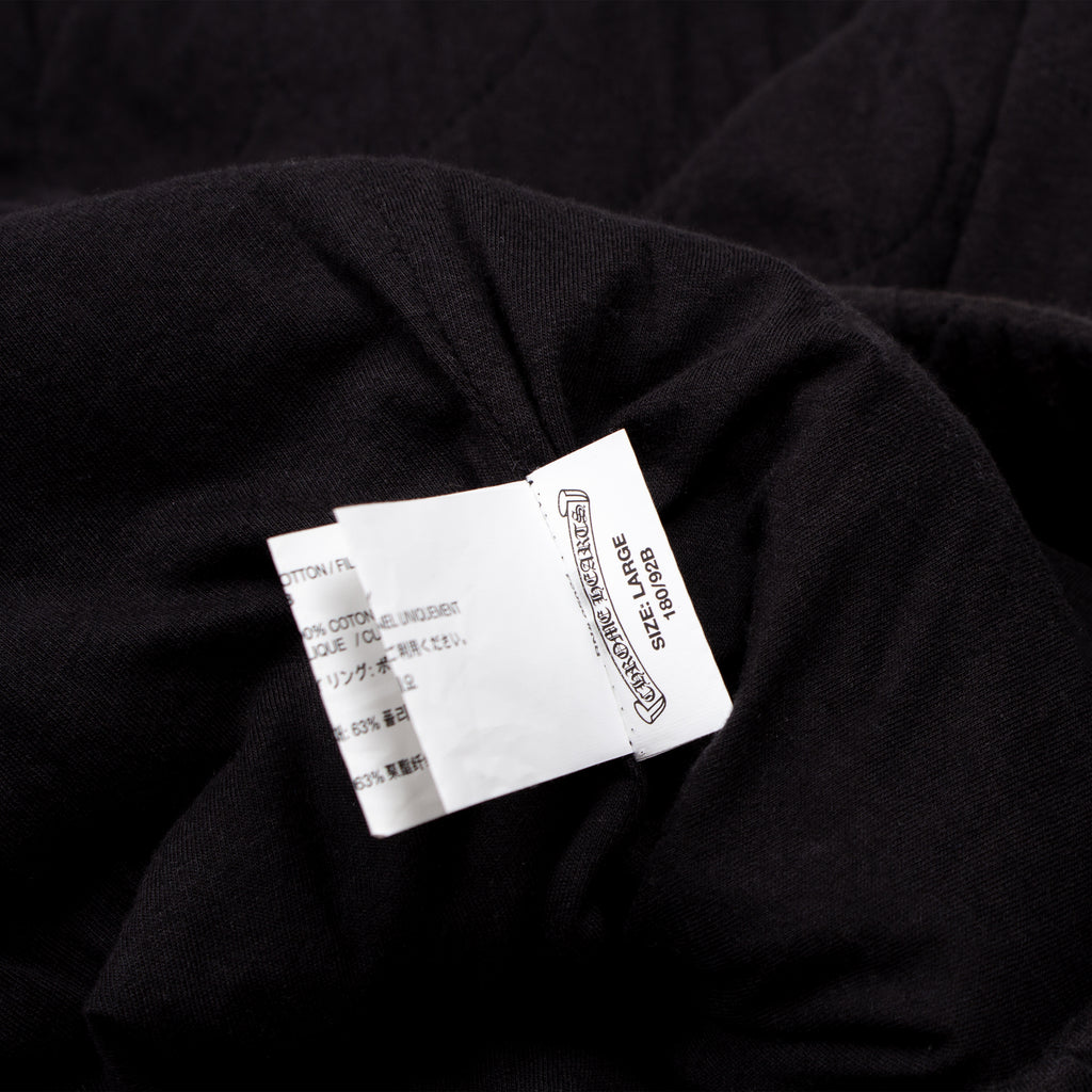 QUILTED LEATHER PATCH SWEATPANT