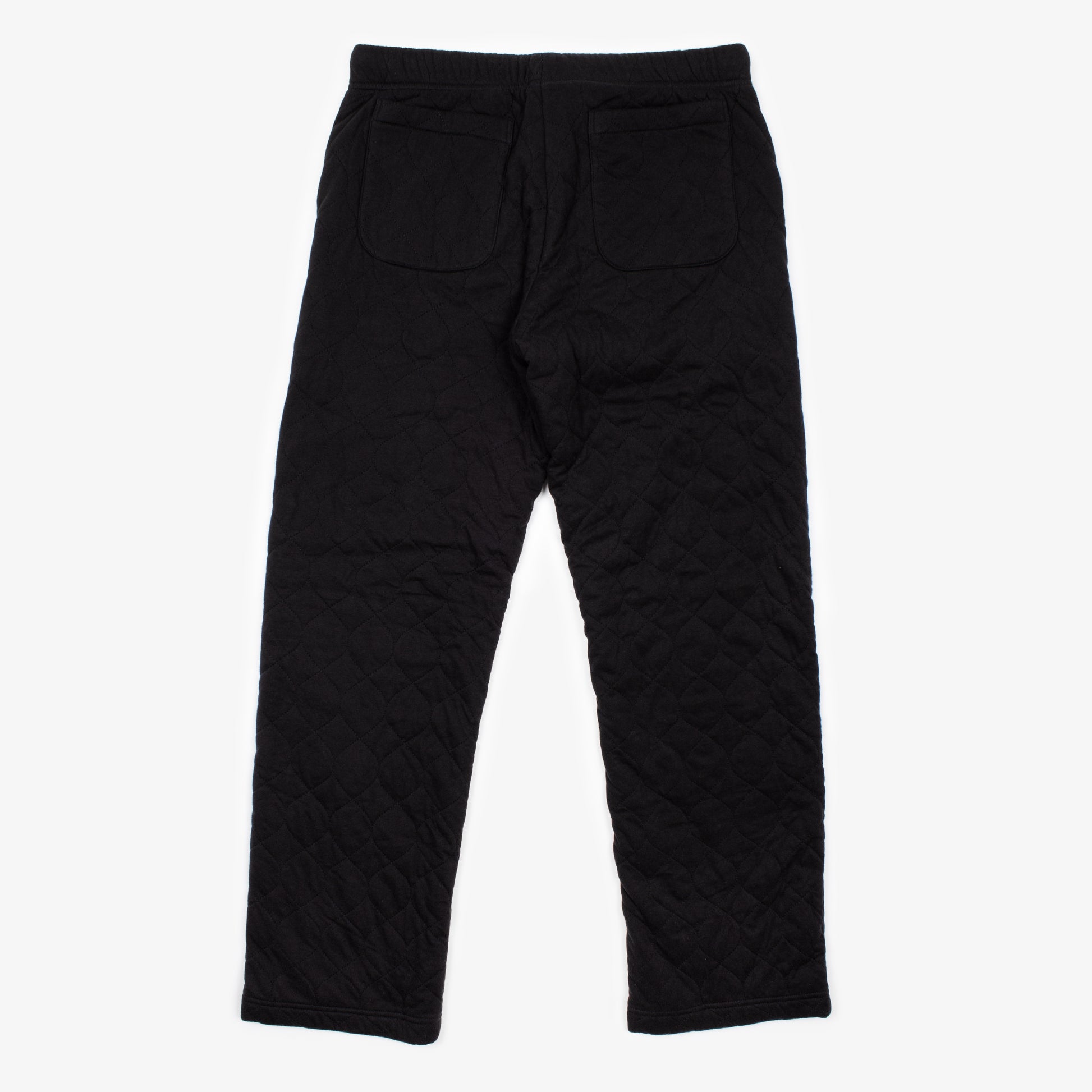 QUILTED LEATHER PATCH SWEATPANT