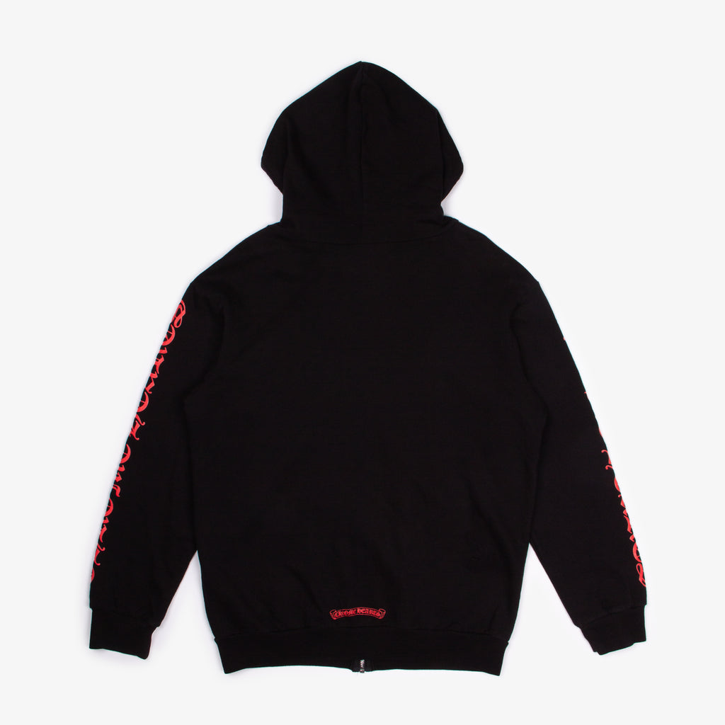 RED DAGGER LOGO ZIP UP HOODIE