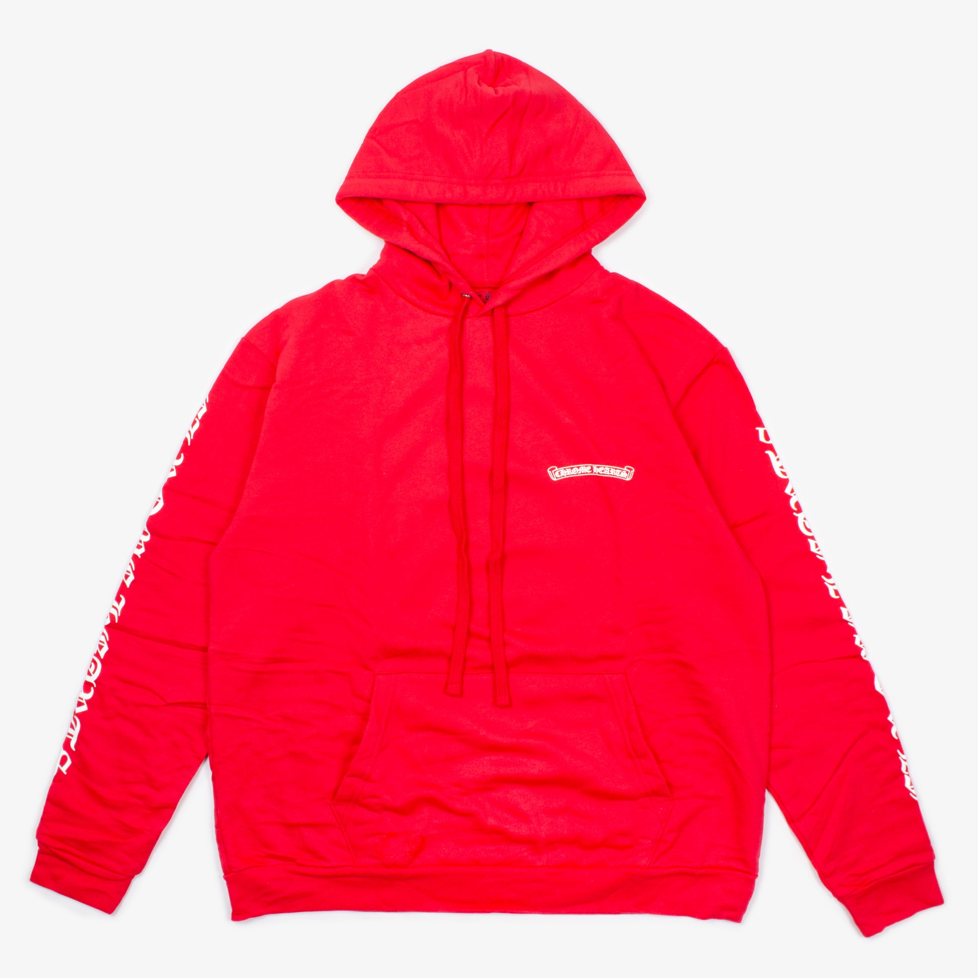 RED SCROLLBAR HOODIE