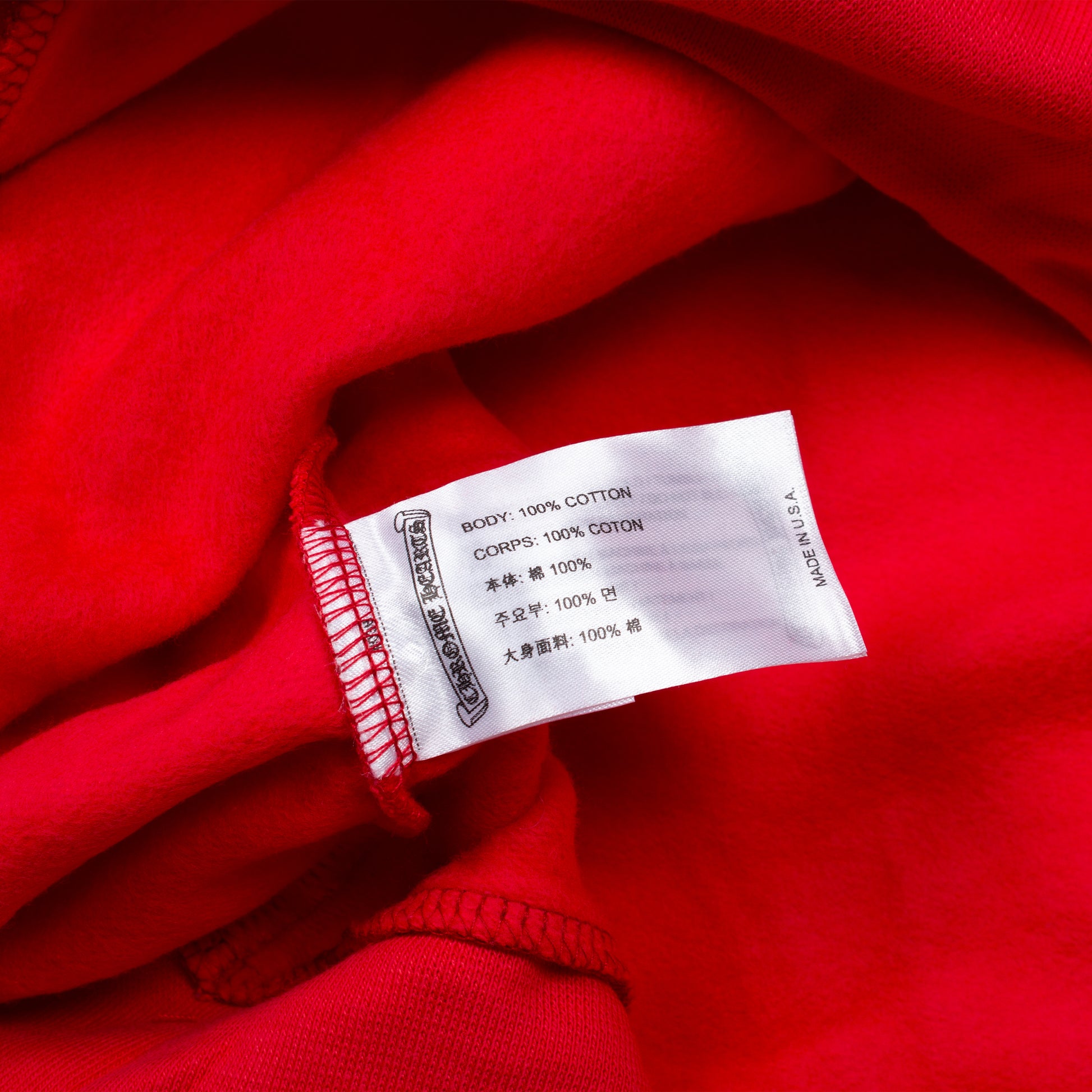 RED SCROLLBAR HOODIE