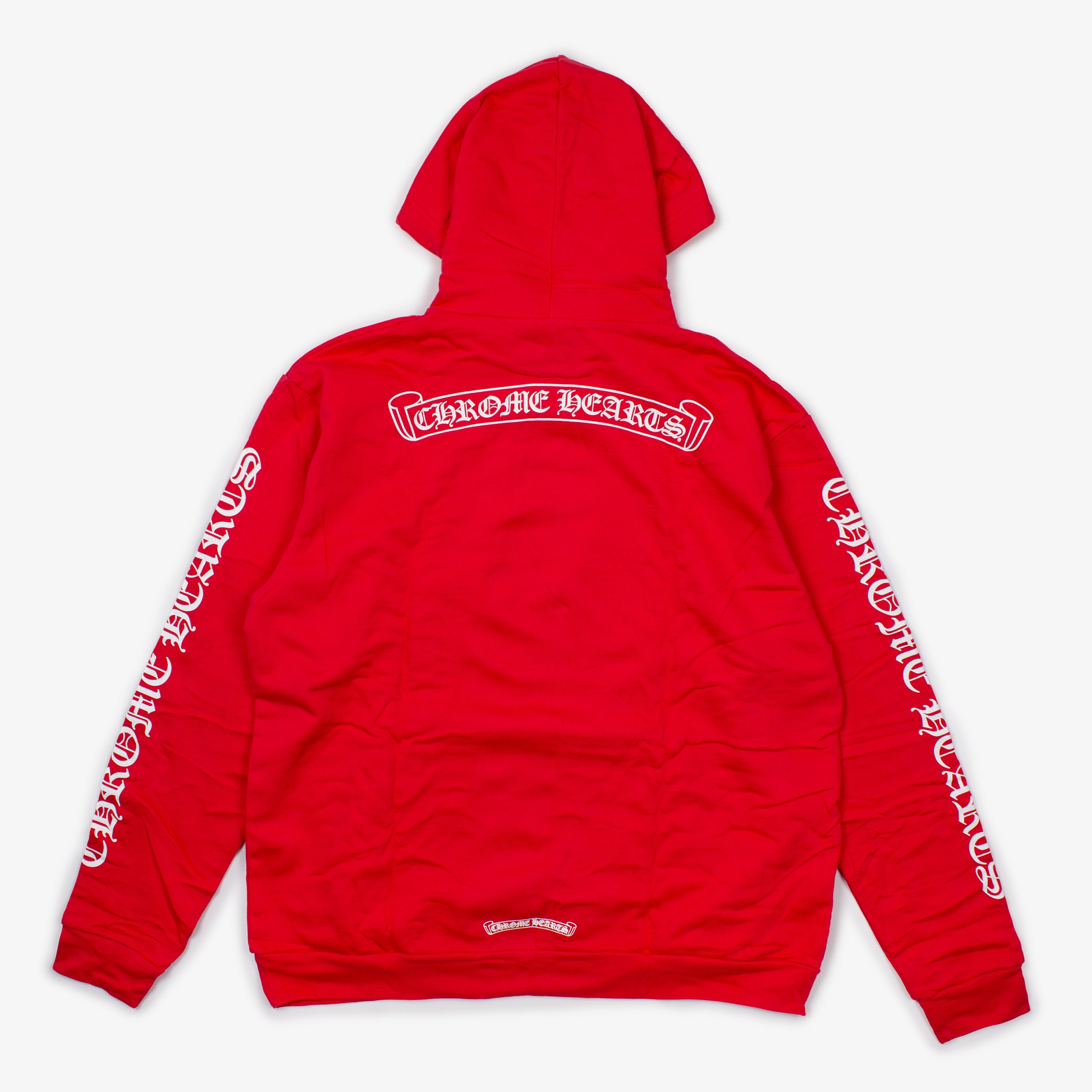 トップス CHROME HEARTS Chrome Hearts Multi Color Cross Cemetery Zip Up Hoodie Black Men's